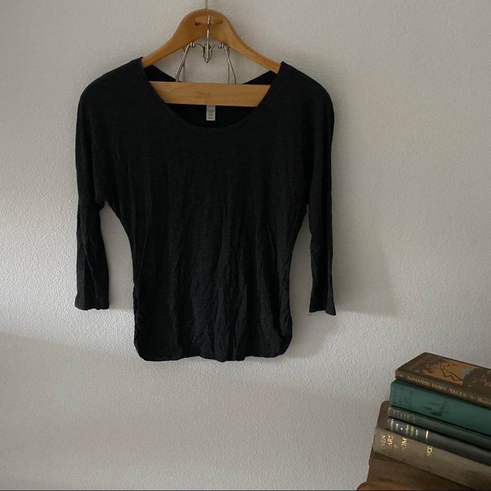 M Ambiance Apparel Grey Top